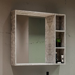Grossman Мебель для ванной Фалькон 80 подвесная бетон – фотография-8